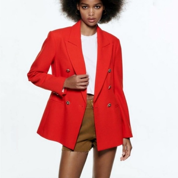 Zara Jackets & Blazers - Zara Red Blazer Size S Small